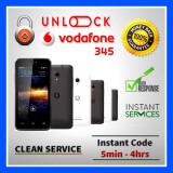 Vodafone 345 Unlocking Code