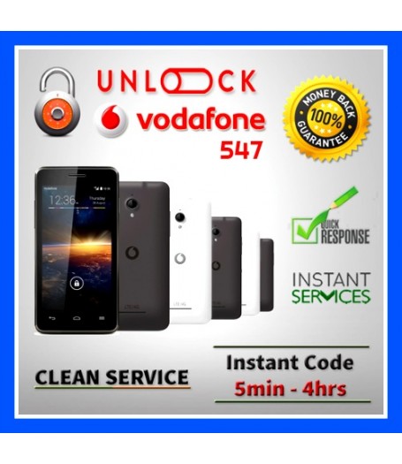 Vodafone 547 Unlocking Code